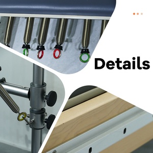 Machine de Pilates Reformer Commerciale en Bois d'Érable Réglable avec Demi-<span class=keywords><strong>Trapeze</strong></span> pour la Santé et l'<span class=keywords><strong>Exercice</strong></span> Physique en Studio de Pilates - Product Image 4