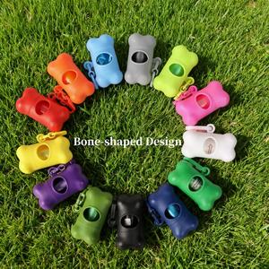 Dışkı torbası dağıtıcısı atık yönetimi için klipsli özel kemik şekli atık torbası kişiselleştirilmiş köpek tasma evcil hayvan tutucu - Product Image 5