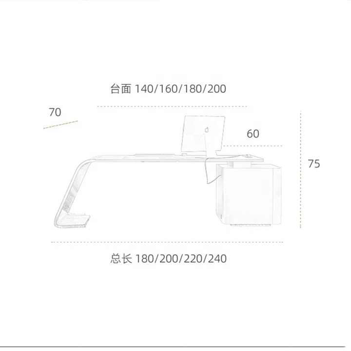 2024 New design modern luxury Minimalist Writing study desk desk for ...