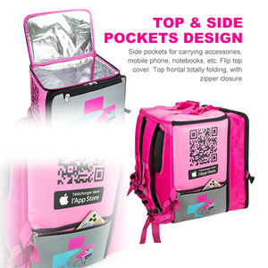 De gran capacidad expandible aislado mochila <span class=keywords><strong>bolso</strong></span> de la bici de la motocicleta térmica de entrega de alimentos bolsa - Product Image 5