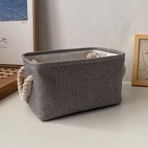 Panier de rangement en corde tressée, étagères pliables en cube avec poignée, bacs de rangement en tissu pour l'organisation - Product Image 1