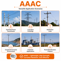 Cable desnudo de aleación de aluminio AAAC de 34.36MM, 506.1MM, 307MM, el más vendido, para uso aéreo, AS 1531, precio de fábrica