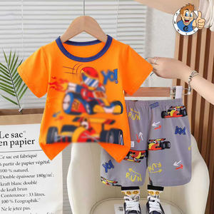 Nouvel ensemble d'é<span class=keywords><strong>t</strong></span>é pour enfants à manches courtes 2025 – Nouveau <span class=keywords><strong>t</strong></span>-<span class=keywords><strong>shirt</strong></span> à manches courtes pour garçon motif dessin animé tendance mode - Product Image 1