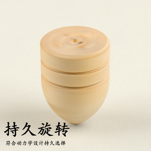 Ensemble de toupies en bois traditionnelles miniatures pour enfants de 5 à 7 ans, jouet unisexe à rotation, origine Zhejiang - Product Image 3