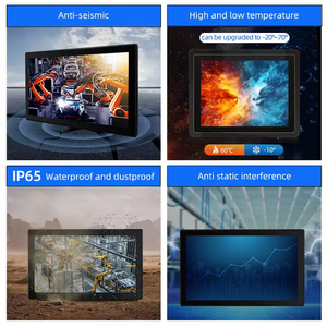 Ip65モニタータッチスクリーン頑丈なオールインワン10.1 10.4 11.6 15 15.6 17 19 21.5ファンレス埋め込み工業用タッチスクリーンモニター - Product Image 2