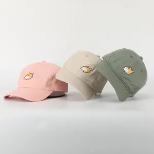 Gorras personalizadas 6 painéis de algodão para homens e mulheres boné de beisebol da moda com logotipo bordado Oem chapéu de pai esportivo ao ar livre de alta qualidade