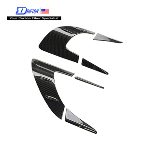 Para Ferrari 296 2021-2025, Molduras de Guardabarros Traseros de Fibra de Carbono Visible - Product Image 1