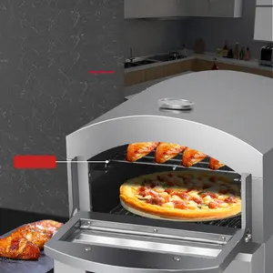 Günstige Fabrik Preis Stein Electric Maker Outdoor Mobile Ziegel Pizza Ofen Brot machen Ofen Bäckerei Kuchen Maschine