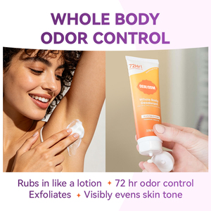Déodorant corporel hydratant minéral longue durée OEM Tangerine, crème invisible unisexe, anti-transpirant, contrôle des odeurs, fraîcheur, propreté, sécheresse - Product Image 3