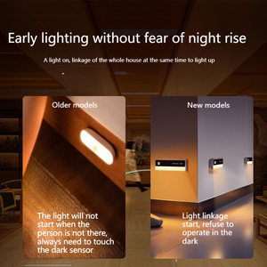 El nuevo enlace creativo inducción del cuerpo humano pequeño tubo de luz nocturna de la luz del pasillo nocturno carga USB - Product Image 4