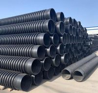 Fabriqué en Chine Fabrication professionnelle Durable 40-160mm Hdpe Tuyau ondulé à double paroi