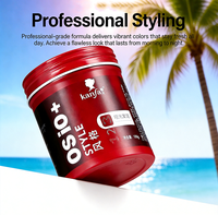 Crème coiffante bio pour hommes, marque privée, argile coiffante mate forte, cire capillaire pour texturiser, effet coiffant bio