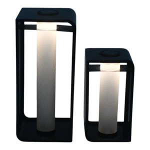 Lanterne solaire moderne, bougie décorative d'extérieur pour patio, cour, véranda, jardin, éclairage sans flamme, bougie LED - Product Image 3