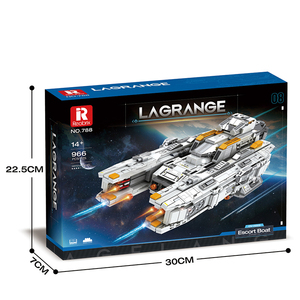 Modèle <span class=keywords><strong>de</strong></span> briques <span class=keywords><strong>de</strong></span> construction <span class=keywords><strong>de</strong></span> vaisseau spatial <span class=keywords><strong>de</strong></span> combat, <span class=keywords><strong>de</strong></span> vaisseau <span class=keywords><strong>de</strong></span> <span class=keywords><strong>guerre</strong></span> d'escorte d'artillerie (966 pièces), jouets d'assemblage DIY, kits en plastique, ensembles <span class=keywords><strong>de</strong></span> blocs <span class=keywords><strong>de</strong></span> construction - Product Image 2