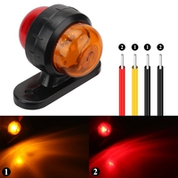 Luces LED de posición lateral, 12V, 24V, luces delanteras y traseras para camión, indicador de lámpara de contorno, luz trasera para remolque, furgoneta, caravana, camión