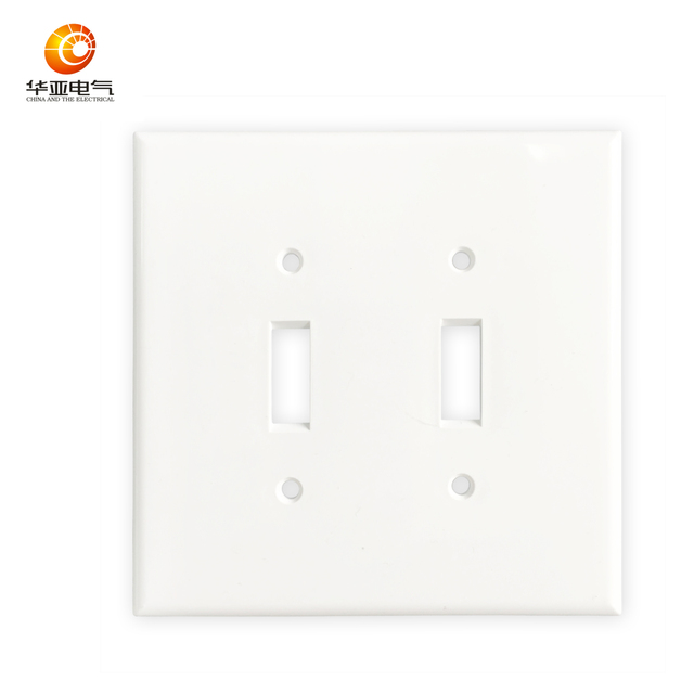 High Quality American 2 Gang Toggle Switch Cover/ Wall Plate/ Wall Cover, UL/cUL Listed
