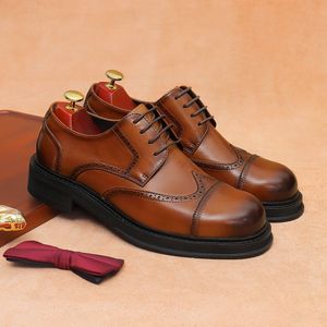 Nouvelle Tendance – Chaussures Homme en Cuir Véritable Brillant, Style Britannique Sportif Décontracté, à Enfiler, Légères, Antidérapantes et Respirantes pour l'Automne - Product Image 3