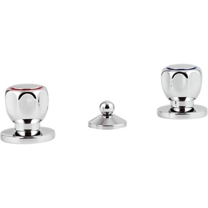 Mitigeur de bidet Domino Line à 3 trous, chromé, largeur 18,4 cm, hauteur 7,9 cm, longueur 40,8 cm - Product Image 1