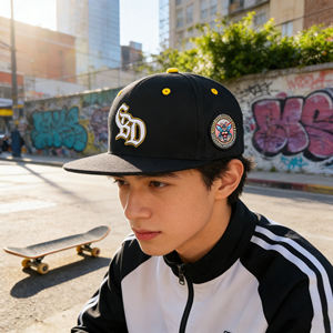 Casquettes Snapback Designer Vintage Cool pour Street Dance, Hip Hop, avec Visière Pare-Soleil Classique Unie et Légère, Vente en Gros - Product Image 3