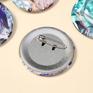 Customized Plastic Tinplate Badges Brooches Featuring Love Music Angel Mascot Cartoon Anime Characters in Circular Design - Product Image 3