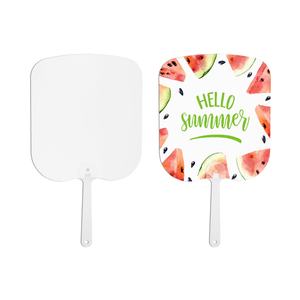 Abanicos Personalizados de Plástico PET para Sublimación, Impresión a Doble Cara, Abanicos Portátiles de Verano para Publicidad - Product Image 1