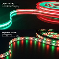 Tira de LED RGBIC COB Inteligente WS2811 12V 24V 420LEDs/M Sin Puntos, Control por Aplicación, Color de Ensueño, para Decoración de Hogar, Bar, Escenario, Fiesta, CE RoHS