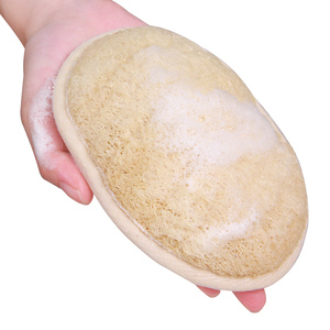 Éponge de luffa réutilisable pour gommage de bain naturel pour hommes femmes coussin de bain en luffa exfoliant éponge de lavage corporel en luffa - Product Image 2