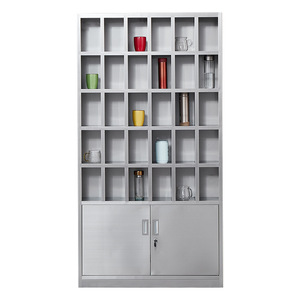 Muebles de Oficina Chenguan, Gabinete para Vasos de Agua de Acero Inoxidable 304, Estante de Almacenamiento de Oficina de 30 Compartimentos y 7 Niveles - Product Image 4