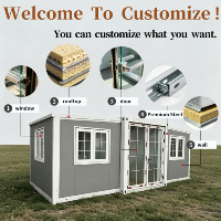 Maison conteneur étanche de haute qualité 20ft 40ft, extensible, préfabriquée, modulaire, mobile, avec certifications ISO CE pour usage agricole et atelier
