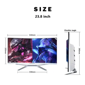 27 "Core i3 i5 i7 AIO chơi game máy tính xách tay Máy tính để bàn tùy chỉnh đường cong màn hình All-in-One PC Gamer máy tính