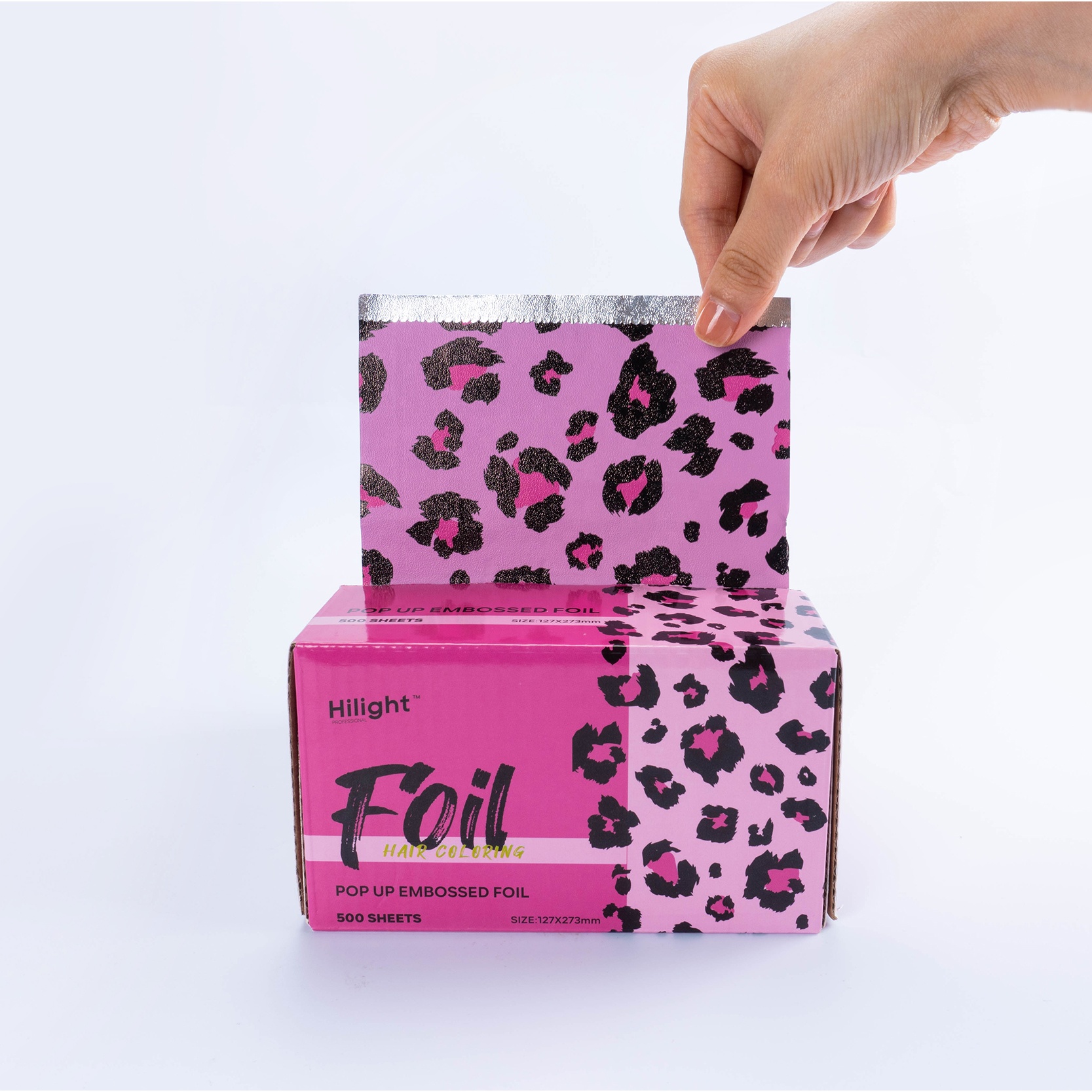 Популярные подсветкой 5x11 Embosses хлопает вверх изготовленные на заказ парикмахерских раскраски листов фольга для парикмахерских салонов