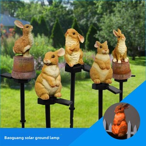 Lampe solaire d'extérieur transfrontalière de nouvelle génération en résine, à encastrer, motif animal de dessin animé, pour jardin et cour, IP55, certifiée CE UE - Product Image 4