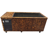 Vente directe usine – Baignoire en acier inoxydable et bois sur mesure grande taille, équipement de refroidissement pour bain de glace extérieur 1HP 500L