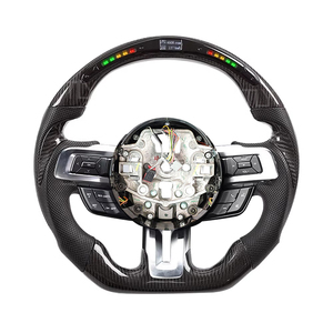 Volante Deportivo de Fibra de Carbono Modificado con LED y Base Plana para <span class=keywords><strong>Ford</strong></span> <span class=keywords><strong>Mustang</strong></span> 2015 2016 2017 2018 2019 2020 <span class=keywords><strong>2021</strong></span> <span class=keywords><strong>2022</strong></span> - Product Image 4