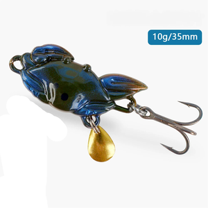Leurre Métallique Spinner Jig Crab Lure Imprimé pour Pêche en <span class=keywords><strong>Eau</strong></span> Salée, Lac, Carpe, Truite - Longue Portée, Toutes Couches <span class=keywords><strong>d</strong></span>'<span class=keywords><strong>Eau</strong></span>, Vib, Appât pour Pêche au Bar - Product Image 3