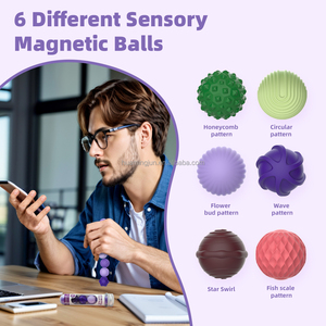 Hmj Nuovo Design Palline Magnetiche Antistress in Silicone per Adulti, Giocattolo Sensoriale per <span class=keywords><strong>Autismo</strong></span> e Decompressione, dai 14 Anni in su - Product Image 2