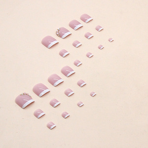 <span class=keywords><strong>Faux</strong></span> <span class=keywords><strong>ongles</strong></span> d'orteils personnalisés F056, 24 pièces, <span class=keywords><strong>ongles</strong></span> artificiels pour les <span class=keywords><strong>pieds</strong></span>, couverture complète, forme carrée, <span class=keywords><strong>ongles</strong></span> à presser - Product Image 3