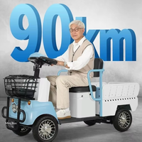 Nouveau scooter électrique pliable, scooter de mobilité pour personnes âgées à 4 roues, capacité de charge lourde de 200 kg avec panier de rangement avant