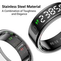 Bague connectée de suivi du sommeil et de la forme physique, étanche 5ATM, avec contrôle par application, chargement sans fil et suivi d'activité