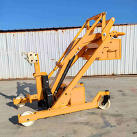 Chariot élévateur hydraulique industriel pour fûts d'huile 500KG 300KG avec bras articulé, grue de levage de fûts d'huile à batterie, chariot de manutention 1500mm