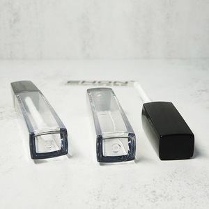 Emballage cosmétique carré OEM en gros, tubes à rouge à lèvres en plastique de 7,5 ml, contenants vides pour teinture à lèvres, logo personnalisé, bouchon à vis - Product Image 4