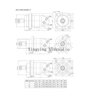 Moteur hydraulique orbital à faible vitesse et couple élevé BM5-80 BM5-100 BM5-125 BM5-160 BM5-200 BM5-250 BM5-315 BM5-400 BM5-500 - Product Image 4