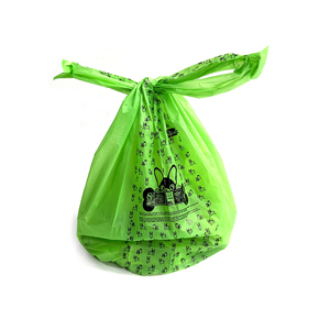 Sacs à déjections canines en plastique coloré, extra épais et résistants, écologiques, garantis anti-fuite, avec poignée à nouer - Product Image 4