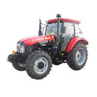 Wheel 100hp Traktor 120hp Traktor depan Loader dengan kabin pertanian Traktor terlaris Pertanian multifungsi
