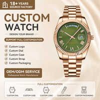 Montre de luxe pour homme en acier inoxydable, étanche 5 ATM, cadran à aiguilles, style business