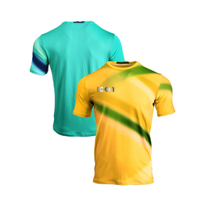 Fabriqué en Chine approvisionnement direct 90% polyester sport tricot t-shirt formation t-shirt pour hommes exercice - Product Image 2