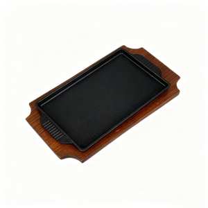 <span class=keywords><strong>Plaque</strong></span> en fonte Zunc pour la restauration en plein air, cuisson à chaud, plat à steak plat avec <span class=keywords><strong>plaque</strong></span> en fonte - Product Image 1