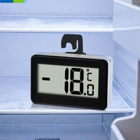 Termometer kulkas Digital yang dapat dilipat, dengan kait dan kunci Magnet untuk penggunaan Dapur, termometer daging sempurna untuk Penggunaan dapur rumah