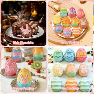 Molde de Chocolate Personalizado de Conejo de Pascua al por Mayor, Molde para Pastel con Patrón de Huevo para el Festival de Pascua y ODM - Product Image 4