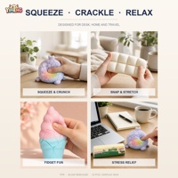 Jouets personnalisés moelleux et craquelinants en forme de beurre, anti-stress, à presser, nouveauté, mini, vente en gros, pour fêtes, à remontée lente, sensoriels, tendance, en boîte